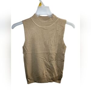 Sleeveless Tan Top